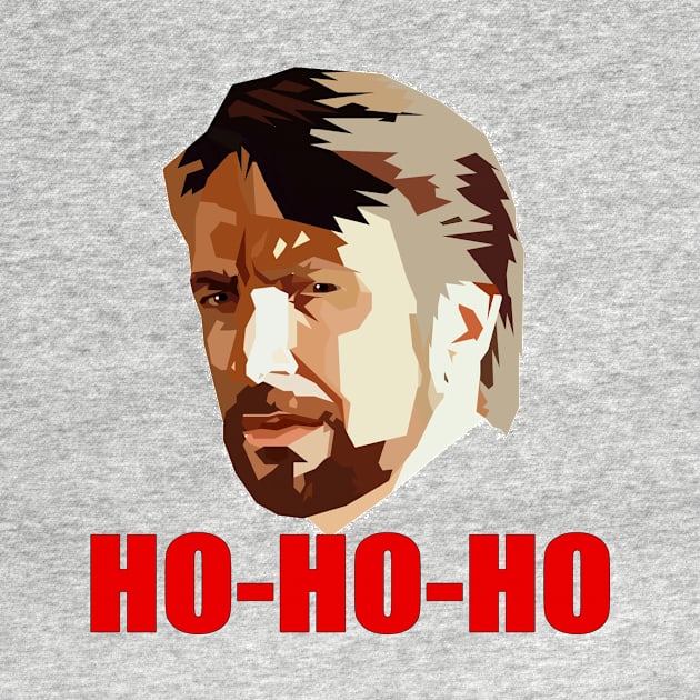 Hans Gruber. Ho Ho Ho. Christmas Design by HeardUWereDead